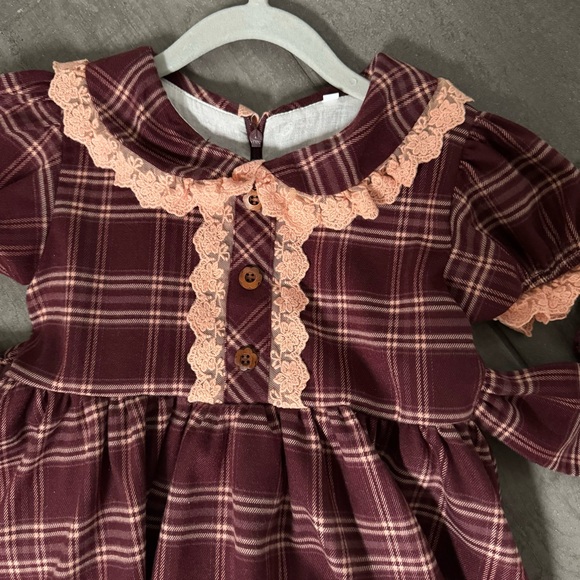 Oh Shana! Custom burgundy wine pink formal flower girl dress 5 6 Family photos - Picture 5 of 10